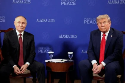 Donald Trump and Vladimir Putin at Alaska Summit